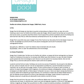 Design Pool / Press Release (FR)